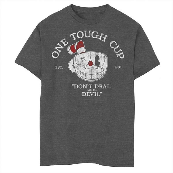 Cup Head Don't Deal with the Devil Black T-shirt (Free Ship ) main image 1
