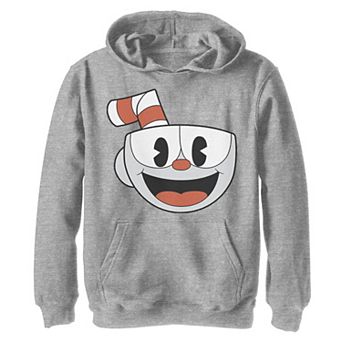 Boys 8-20 cup ead Big Smiling Face Video Game Graphic Hoodie