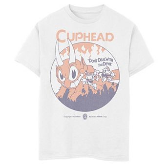 Boys 8-20 cup ead and Mugman The Devil Boss Level Graphic Tee
