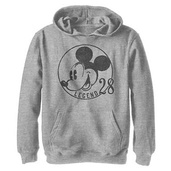 Disney's Mickey Mouse Legend 28 Vintage Portrait Boys 8-20 Graphic Hoodie