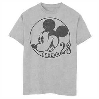 Disney's Mickey Mouse Legend 28 Vintage Portrait Boys 8-20 Graphic Tee