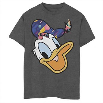 Disney's Donald Duck Head Portrait Abstract Hat Boys 8-20 Graphic Tee