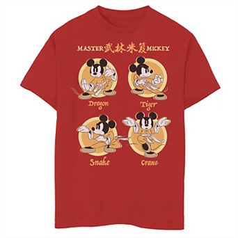 Disney's Mickey Mouse Boys 8-20 Master Mickey Kung-Fu Moves Tee