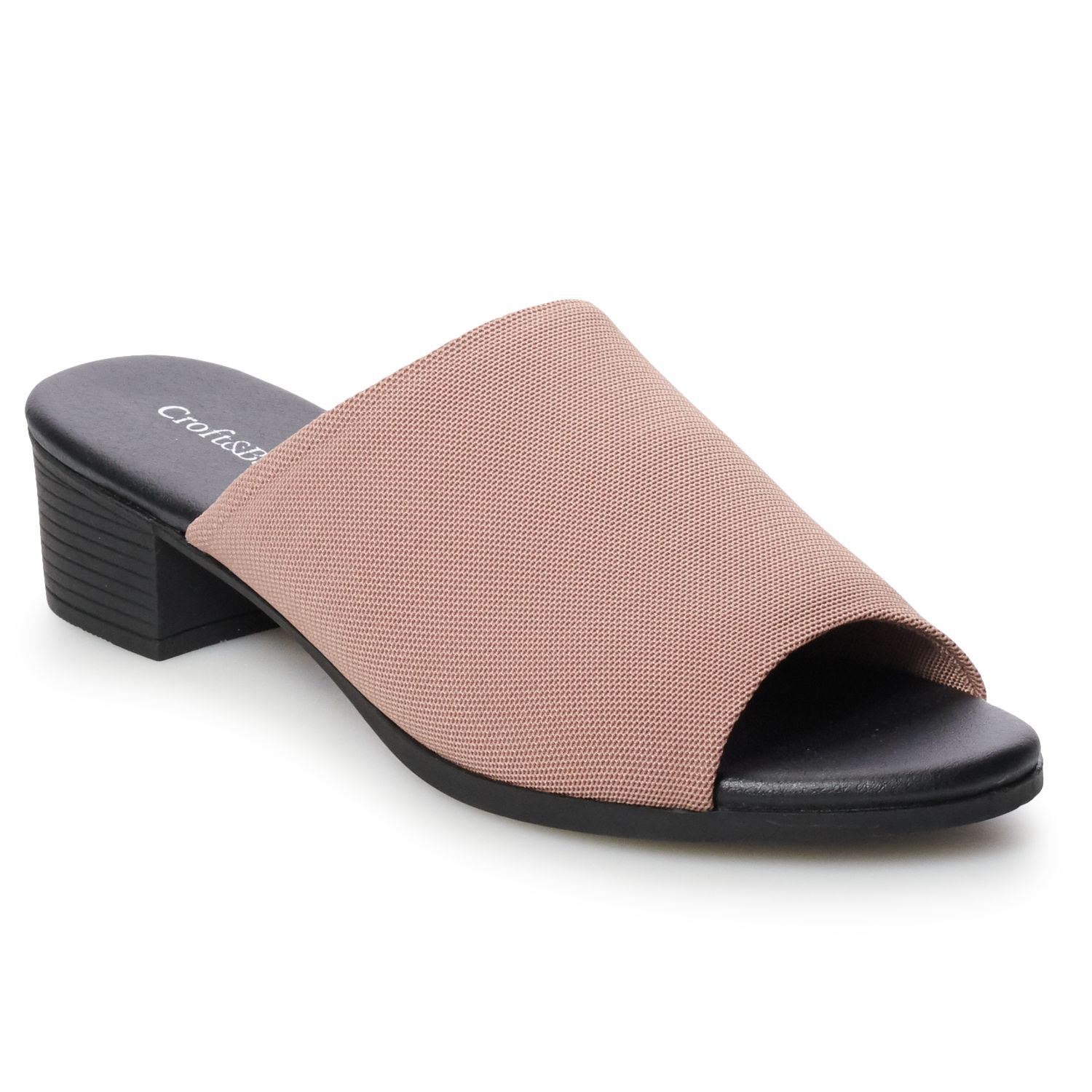 fabric slide sandals