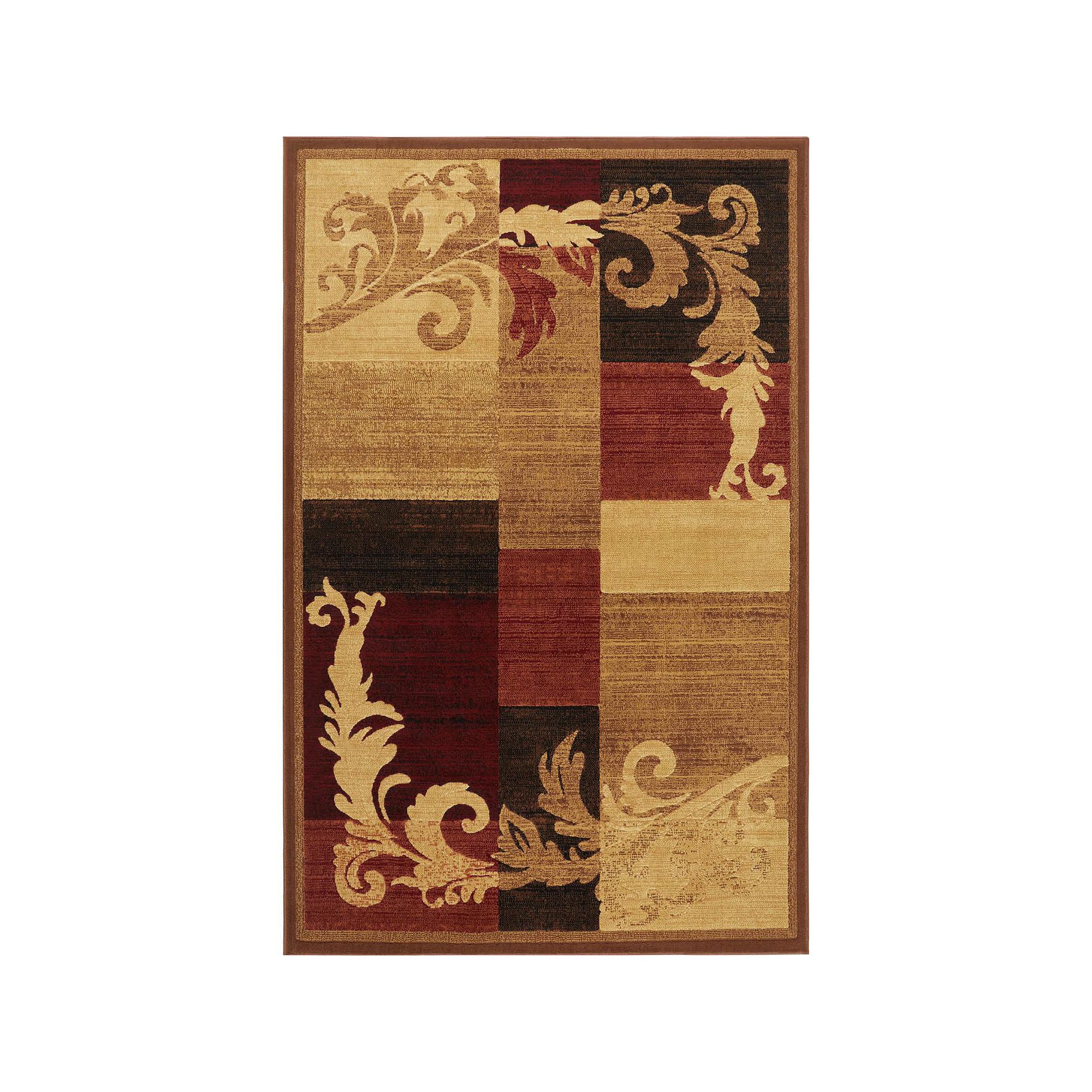 Home Dynamix Catalina Pierre Area Rug, Brown Red