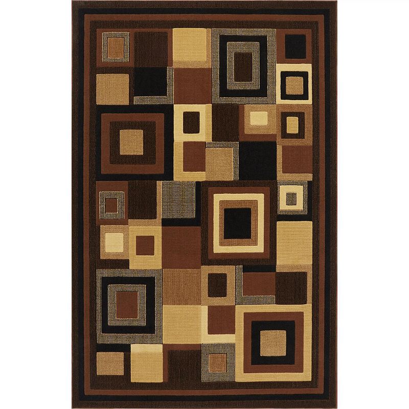 Home Dynamix Catalina Virginia Area Rug, Black, 8X10 Ft