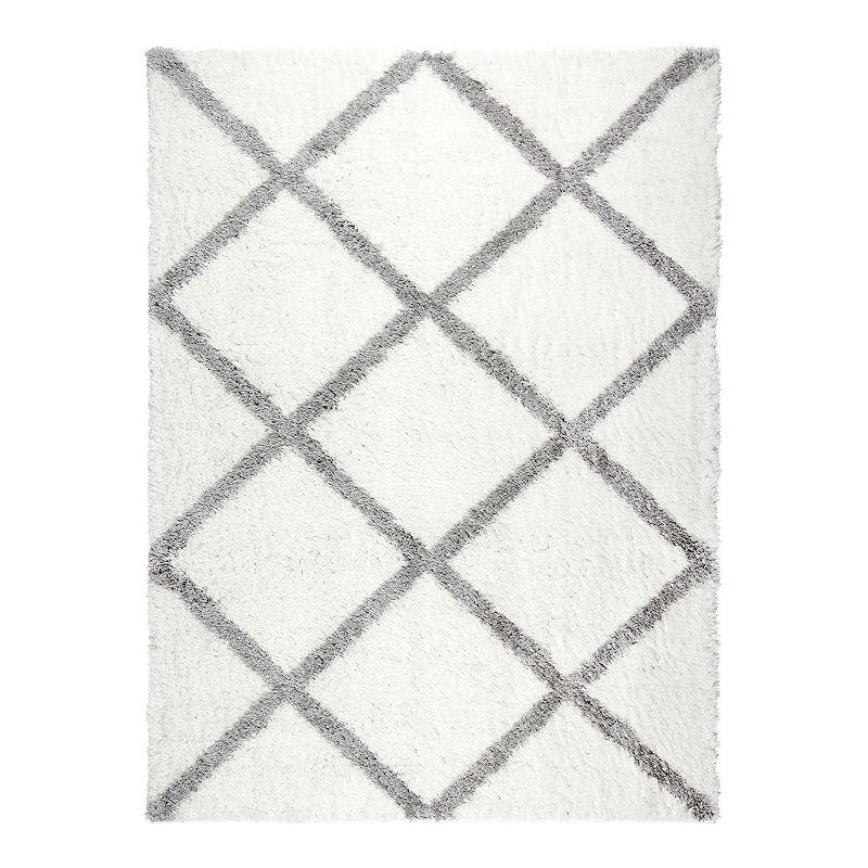 Home Dynamix SoHome Carmela Tali Area Rug, Grey, 5Ft Rnd