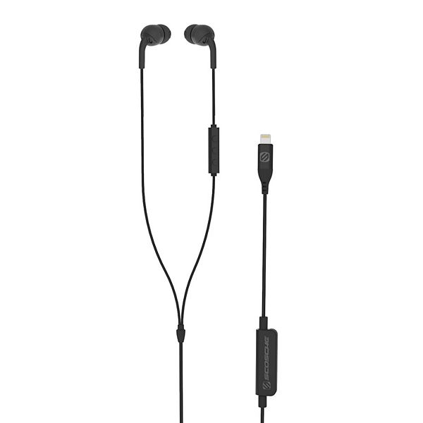 Scosche IDR301L Increased Dynamic Range Earbuds with Lightning Connector (Black)