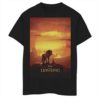 Disney's The Lion King Boys 6-20 Pride Rock Live Action Movie Poster Graphic Tee