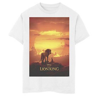 Disney's The Lion King Boys 6-20 Pride Rock Live Action Movie Poster Graphic Tee