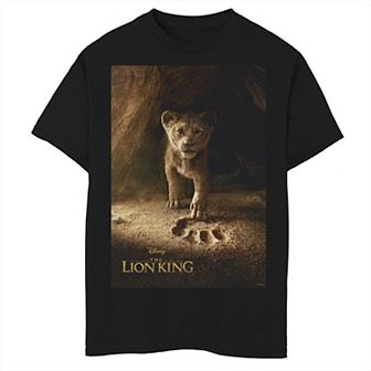 Disney's The Lion King Boys 8-20 Simba Paw Live Action Movie Poster Graphic Tee
