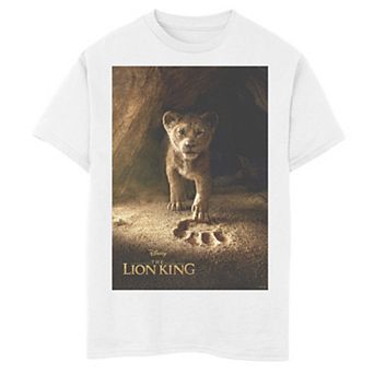 Disney's The Lion King Boys 8-20 Simba Paw Live Action Movie Poster Graphic Tee