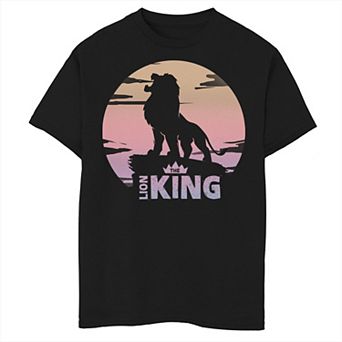 Disney's The Lion King Boys 6-20 Live Action Sunset Pride Rock Poster Graphic Tee