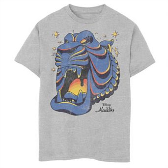 Disney's Aladdin Boys 8-20 Cave Of Wonders Agrabah Lion Mouth Entrance Graphic Tee