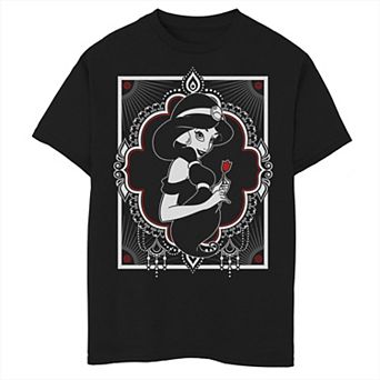 Disney's Aladdin Boys 8-20 Jasmine Ornate Frame Rose Graphic Tee