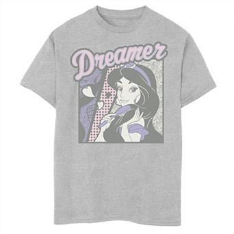 Disney's Aladdin Boys 8-20 Jasmine Dreamer Comic Style Graphic Tee