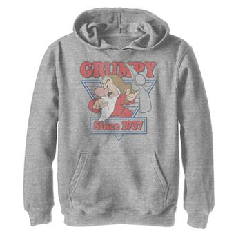 Disney's Snow White & The Seven Drawfs Boys 8-20 Grumpy Since 1937 Triangle Graphic Hoodie