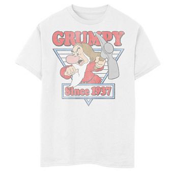Disney's Snow White & The Seven Drawfs Boys 6-20 Grumpy Since 1937 Triangle Graphic Tee