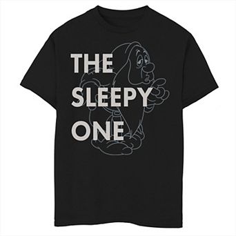 Disney's Snow White & The Seven Drawfs Boys 8-20 Dwarf Sleepy The Sleepy One Outlined Graphic Tee