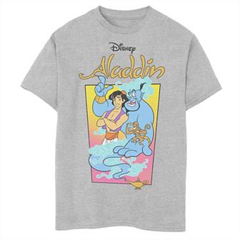 Disney's Aladdin Boys 8-20 Genie Abu Poster Graphic Tee