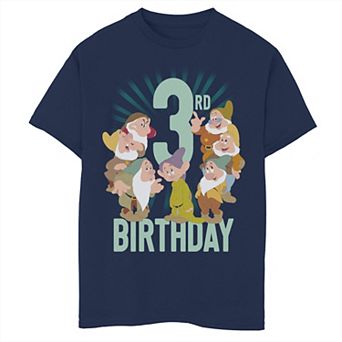 Disney's Snow White & The Seven Drawfs Boys 8-20 3rd Birthday Portrait Graphic Tee