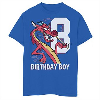 Disney's Mulan Boys 8-20 8th Birthday Boy Mushu Portrait Sweater Graphic Tee