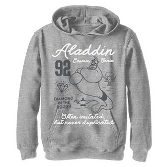 Disney's Aladdin Boys 8-20 Genie Symbols Outline Sketch Graphic Hoodie