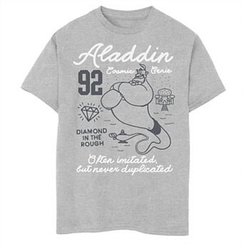 Disney's Aladdin Boys 8-20 Genie Symbols Outline Sketch Graphic Tee