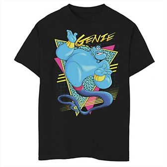 Disney's Aladdin Boys 8-20 Genie Retro Abstract Portrait Logo Graphic Tee