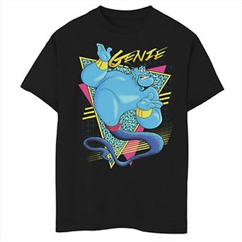 Disney's Aladdin Boys 8-20 Genie Retro Abstract Portrait Logo Graphic Tee