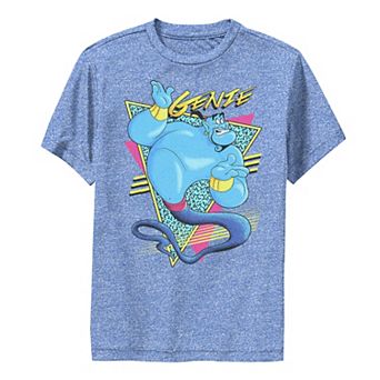 Disney's Aladdin Boys 8-20 Genie Retro Abstract Portrait Logo Graphic Tee
