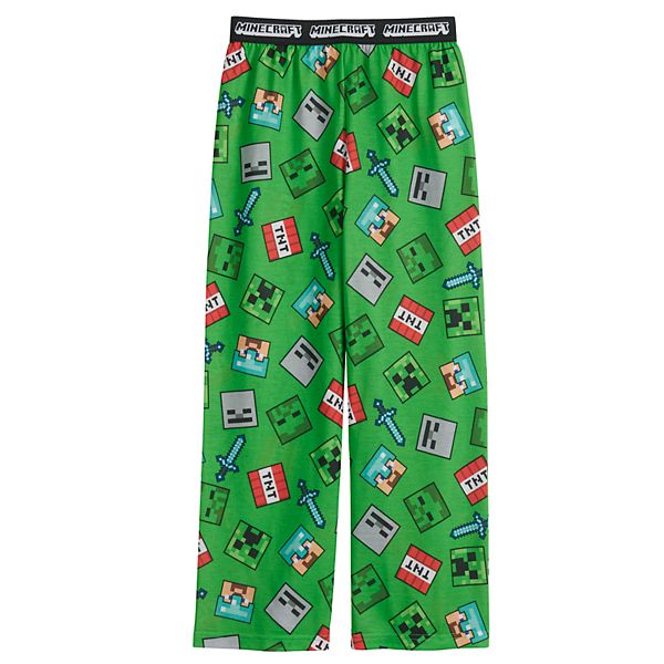 Boys 4 16 Minecraft Diamond Fight Sleep Pants