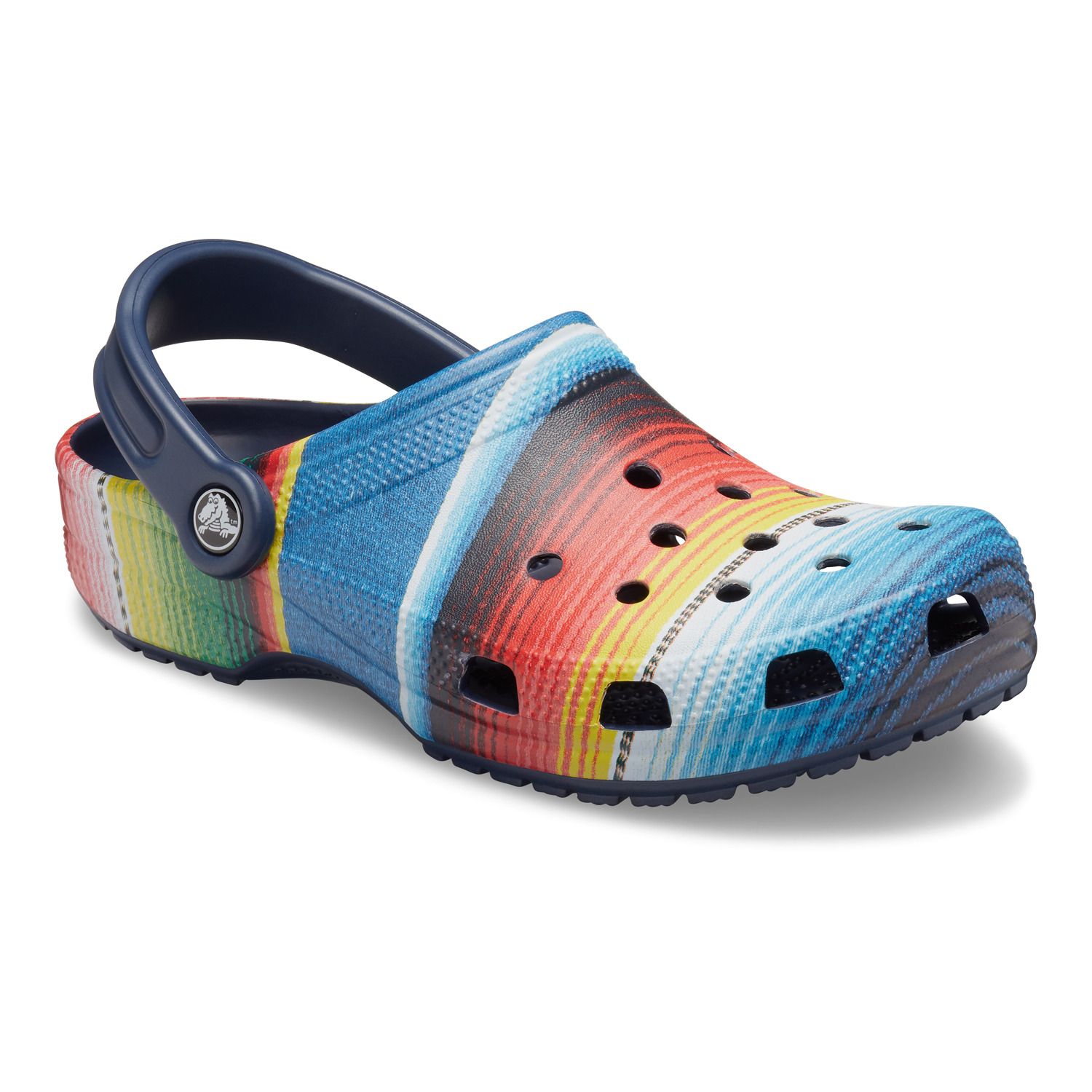 crocs with stripe