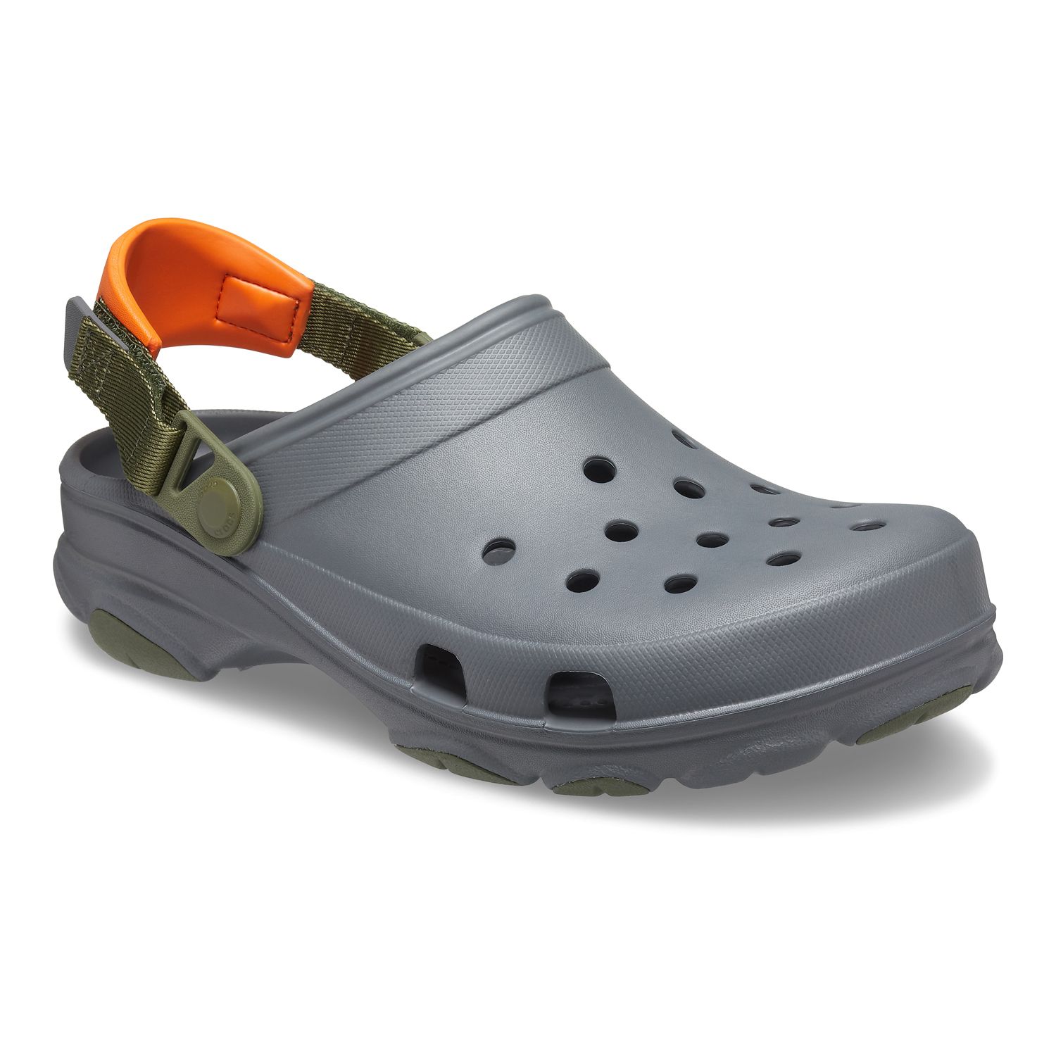 mens gray crocs size 10