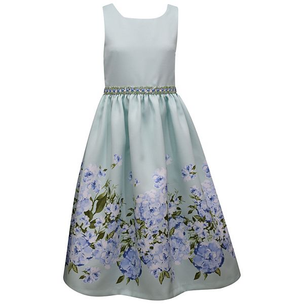 7-16 Bonnie Jean Little Girls Floral Negative Space Dress