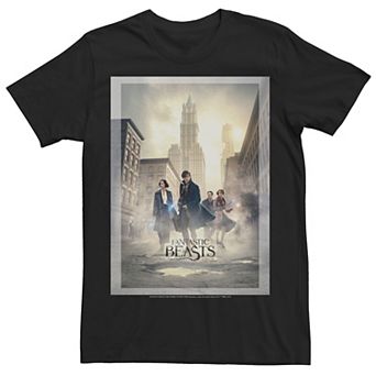 Men's Harry Potter Fantastic Beasts Group Shot Movie Poster Graphic Tee