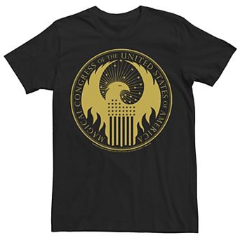 Men's Harry Potter Fantastic Beasts Magical Congress Crest Graphic Tee