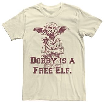 Men's Harry Potter Dobby Is A Free Elf Sketch Tee