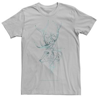 Men's Deathly Hallows 2 Patronum Blue Hue Outline Tee
