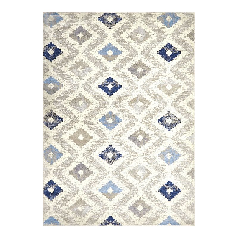 Home Dynamix Melrose Maritza Area Rug, Blue, 8X10 Ft