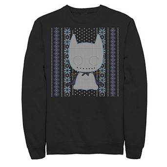 Men's Batman Chibi Snow Cat Knit Style Fleece