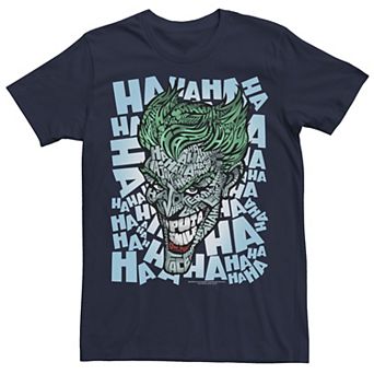 Men's DC Comics Batman Joker Laughter Head Shot Fill Tee