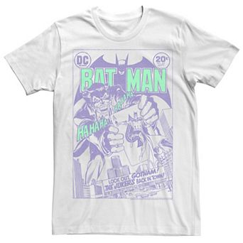 Men's Batman Purple Hue Comic Poster Tee