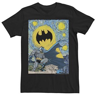 Men's Batman Starry Night Poster Tee