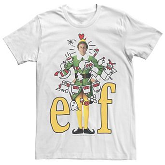 Men's Elf Buddy And Doodles Logo Tee