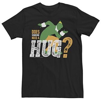Men's Elf Buddy Does Somebody Need A Hug Large Text Poster Tee