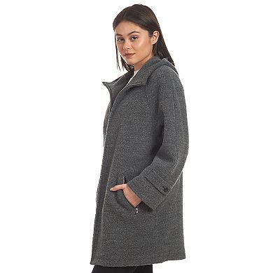 Women's Fleet Street Classic Wool-Blend Hooded Coat