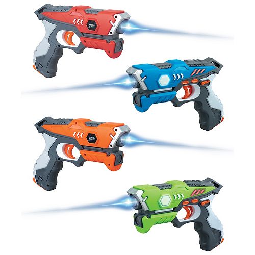 laser x 4 blaster set