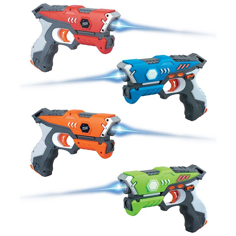 Sky Blaster Laser Tag 4-Blaster Set, Multicolor