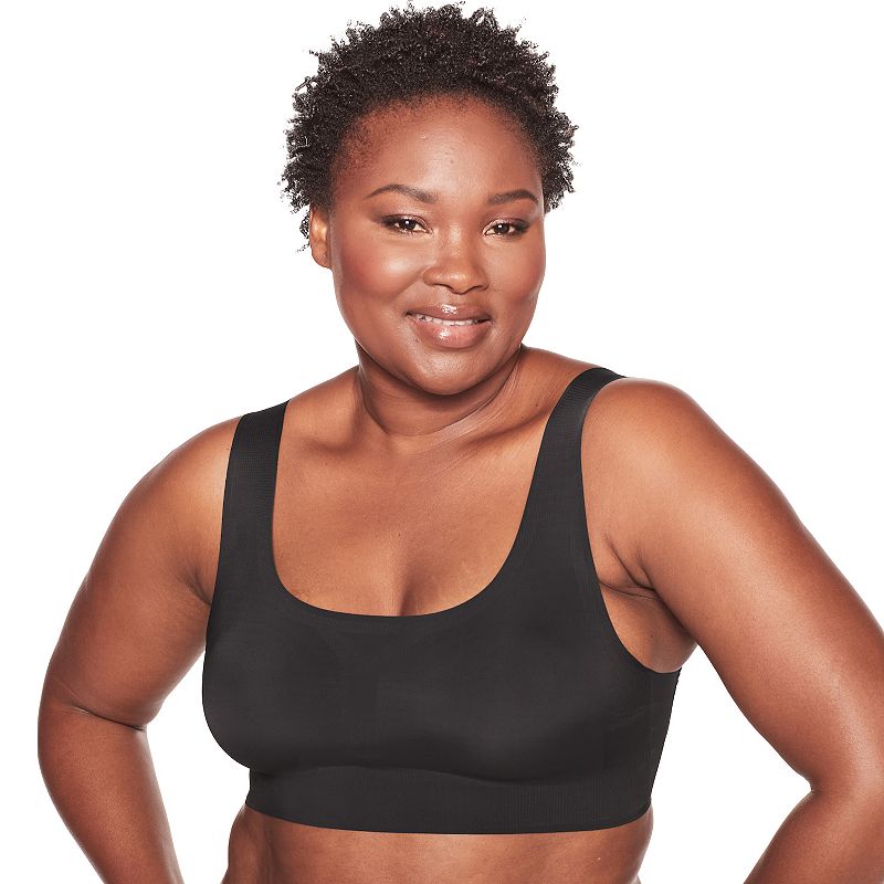 Bali Comfort Revolution Easylite Seamless Wireless Bra DF3491, Women's, Size: Small, Black